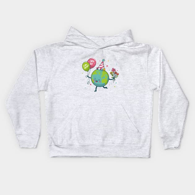 Earth Day 2024 Kids Hoodie by BukovskyART